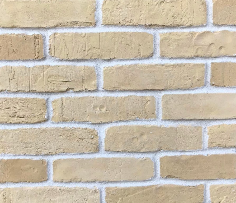 rusztikus vil�gos naps�rga szeletelt t�gla t�glaburkolat