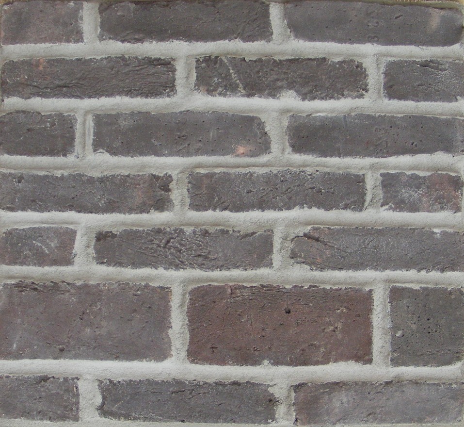 Rusztikus t�glaburkolat fekete s�t�tsz�rke