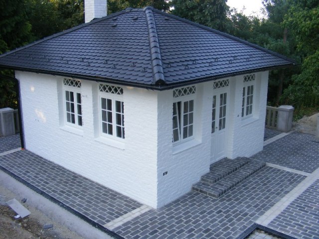 feh�r rusztikus t�gla h�z fest�s